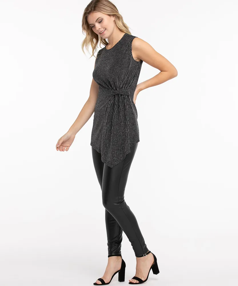 Asymmetrical Sparkly Tunic Top