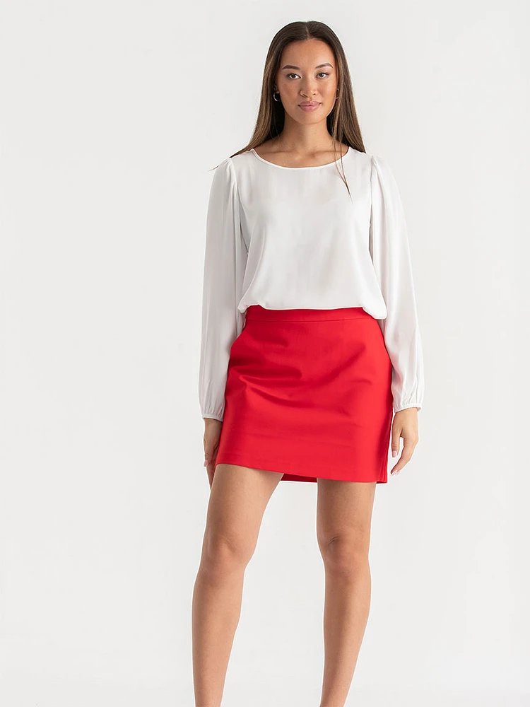 Luxe Ponte Mini Skirt