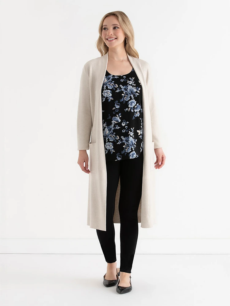 Long Cardigan with Tie Belt