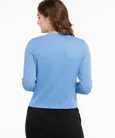Ribbed Button Front Cardigan