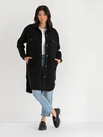 Zia Wool Blend Long Jacket