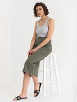 Cargo Midi Skirt