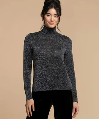 Sparkly Long Sleeve Turtleneck