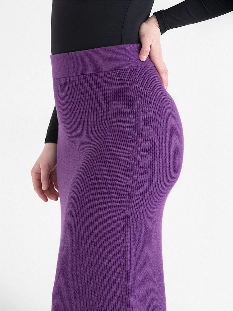 Ribbed Knit Skirt