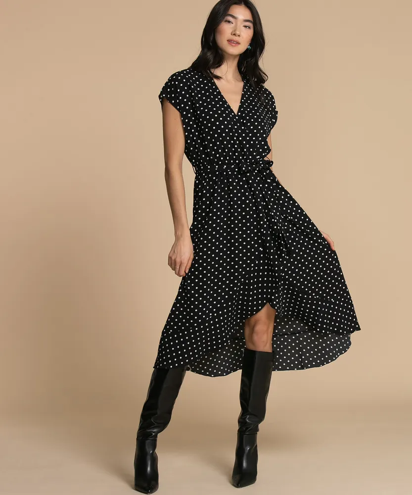 Wrap Midi Dress