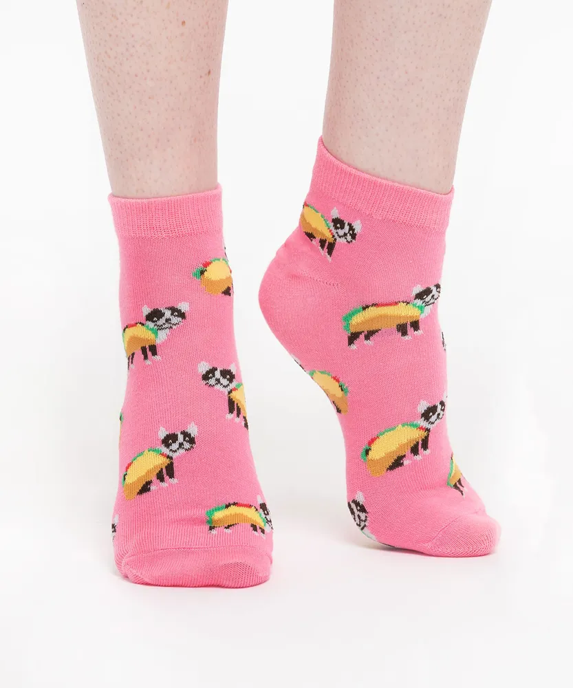 Taco Dog Ankle Socks