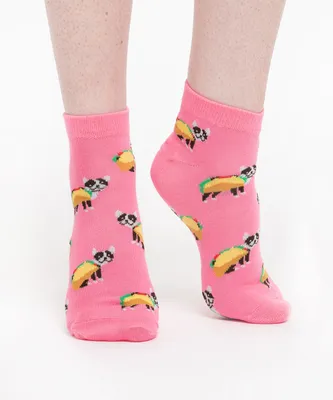 Taco Dog Ankle Socks