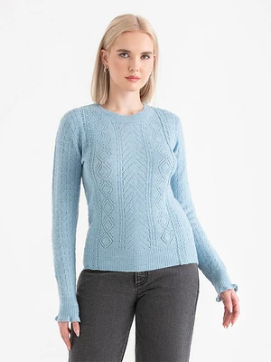 Pointelle Sweater