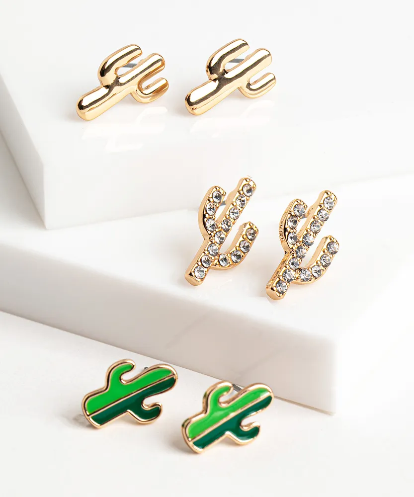 Cactus Earring 3-Pack