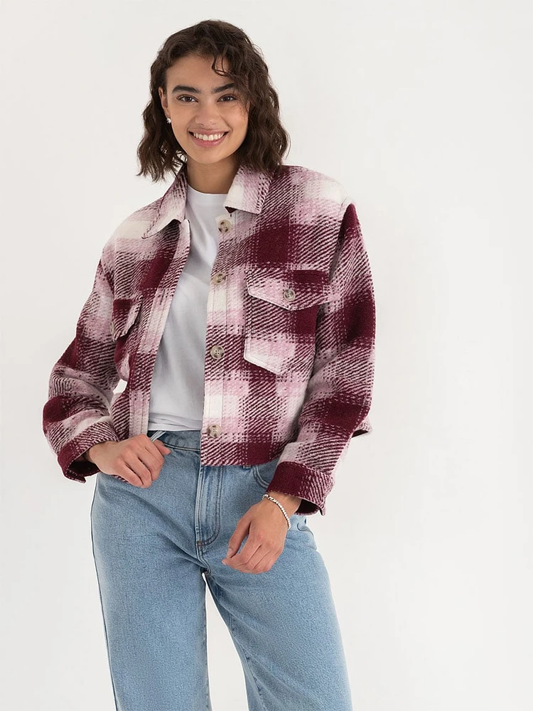 Zia Wool Blend Cropped Jacket