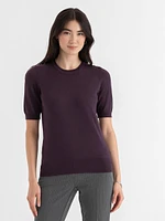 Cashmere Blend Crew Neck Sweater