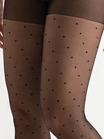 Dotted Black Tights