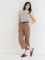 Weslee Wide-Crop Pant Iconic Crepe