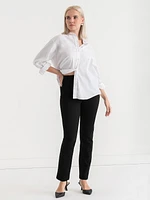 Sam Slim Straight Leg Luxe Ponte