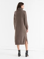 Turtleneck Maxi Sweater Dress