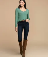 Long Sleeve V-Neck Tee