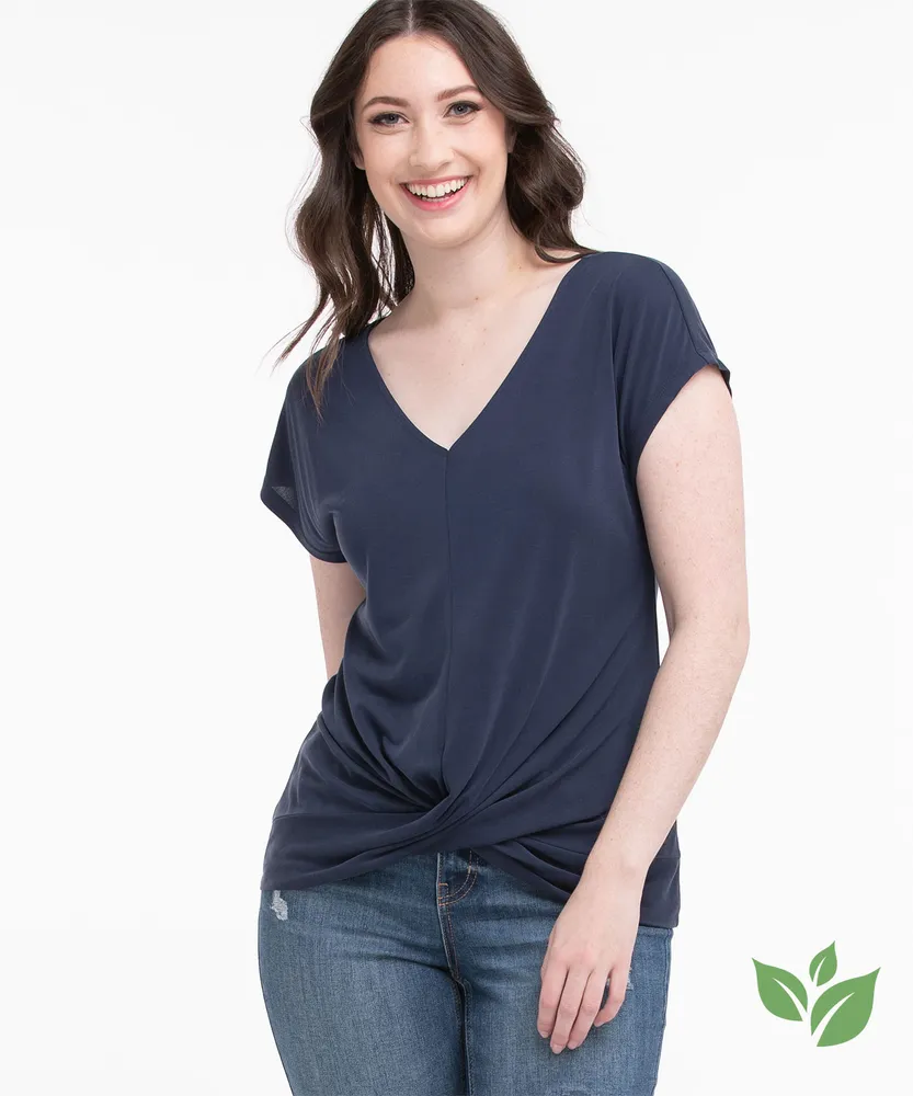 Eco-Friendly Twist Front Top