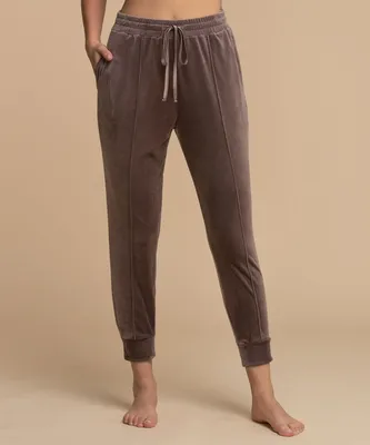 Velour Pintuck Jogger