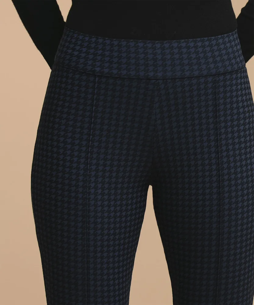 Houndstooth Microtwill Slim Pant
