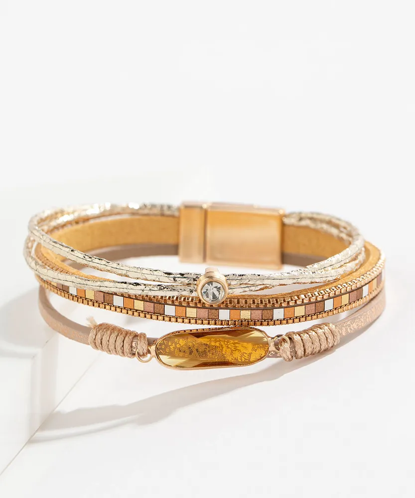 Gold Layered Snap Bracelet