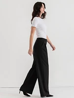 Maxwell Wide Leg Pleated Pant Luxe Tailored