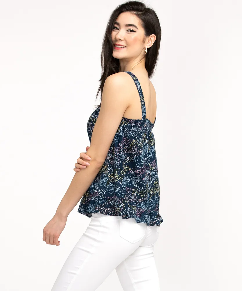 Ruffled Tank Blouse