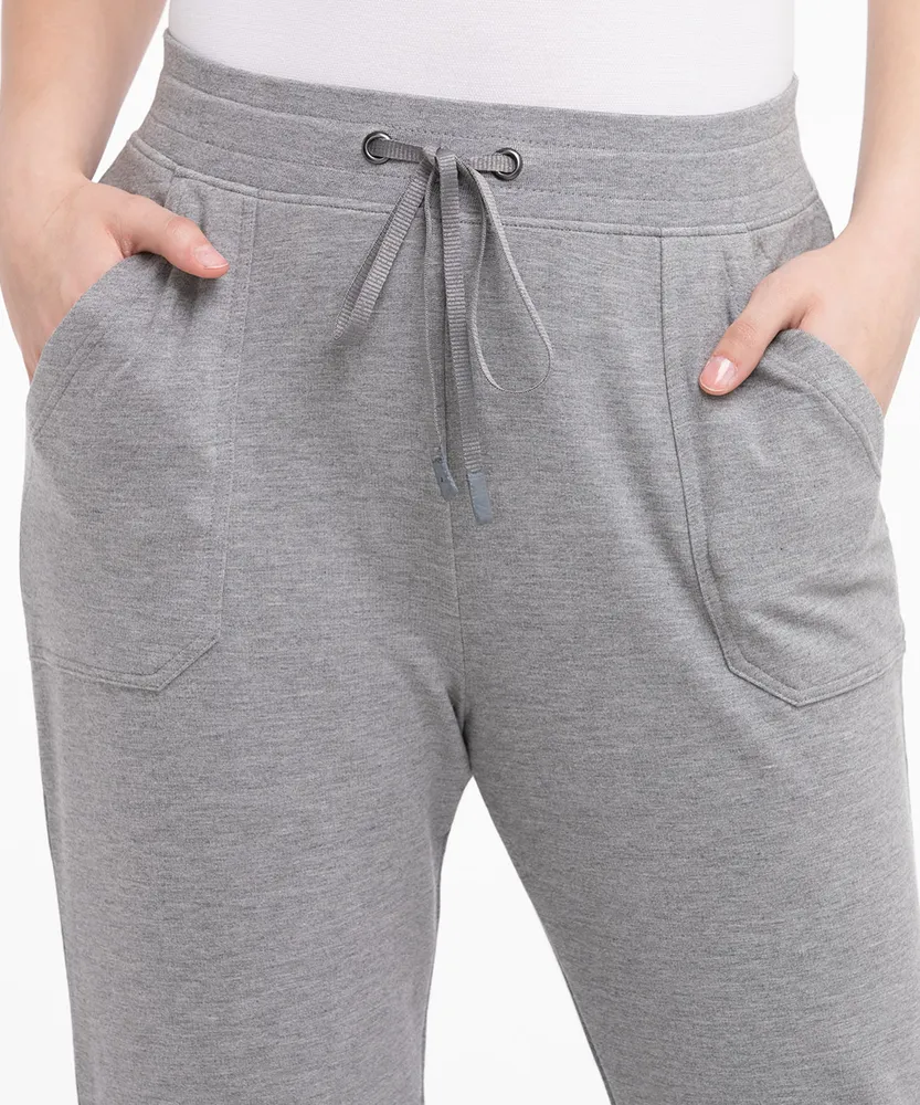 Fleece Drawstring Jogger with Patch Pockets