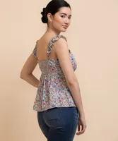 Ruffle Sleeveless Blouse