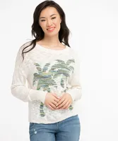 Palm Tree Pullover Sweater