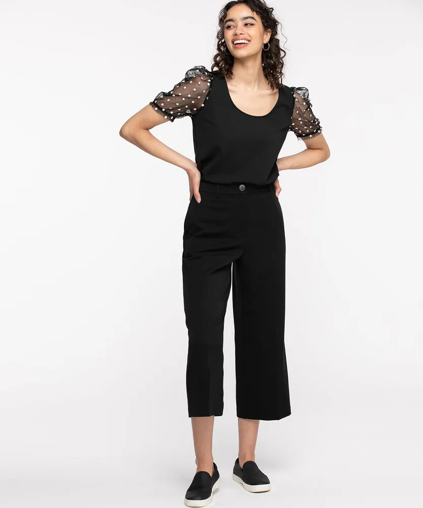 Black Tri Blend Culotte