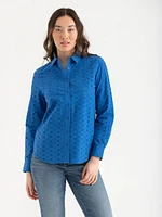 Classic Shirt with Eyelets