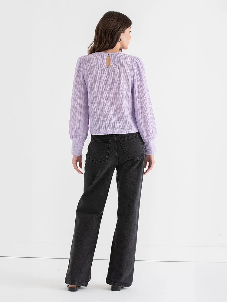 Textured Knit Top