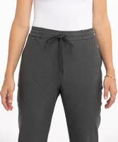 Luxe Ponte Tapered Drawstring Pant