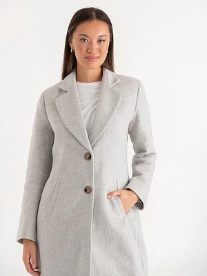 Kennedy Midi Length Wool Coat