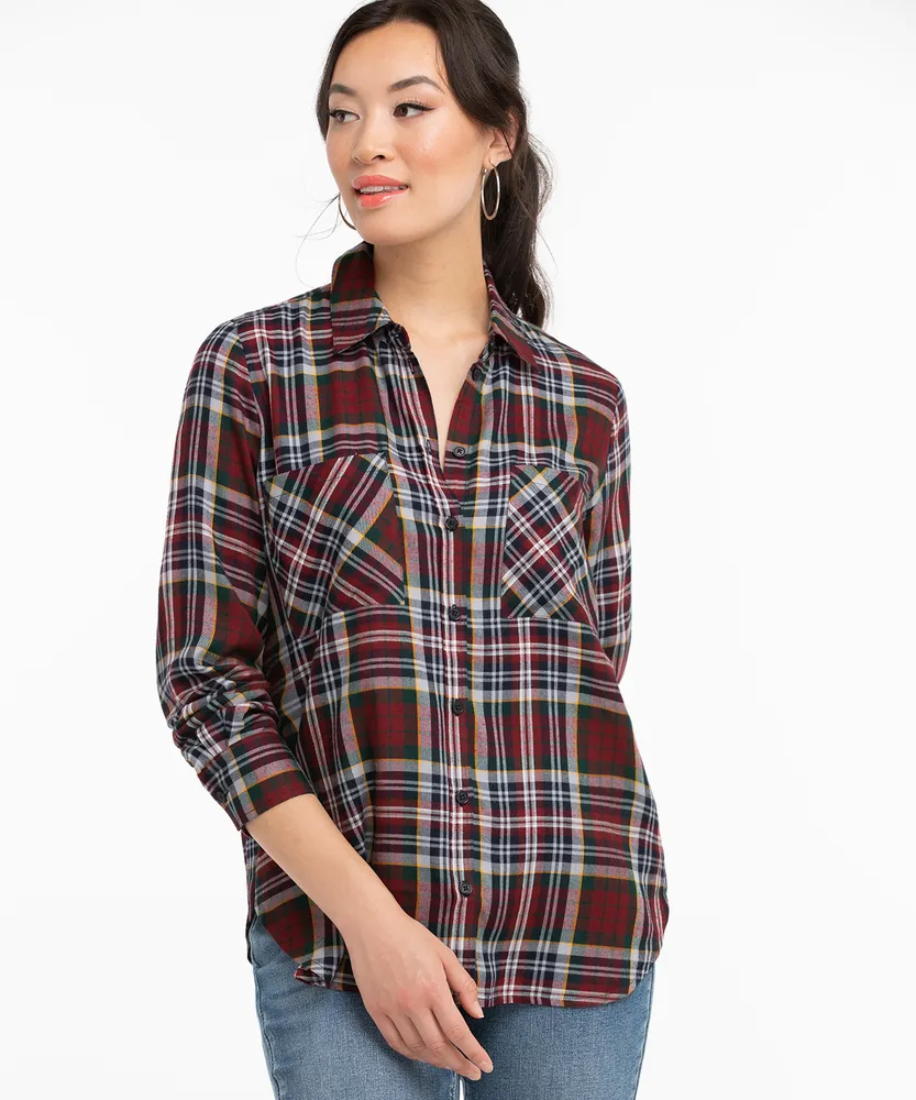 Plaid Collared Shirt