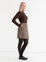 Wool-Blend Mini Skirt