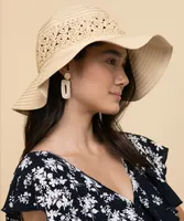 Sun Hat with Crochet Band