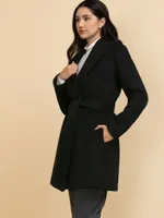 Harper Wool-Blend Wrap Coat