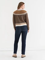 Button-Up FairIsle Cardigan