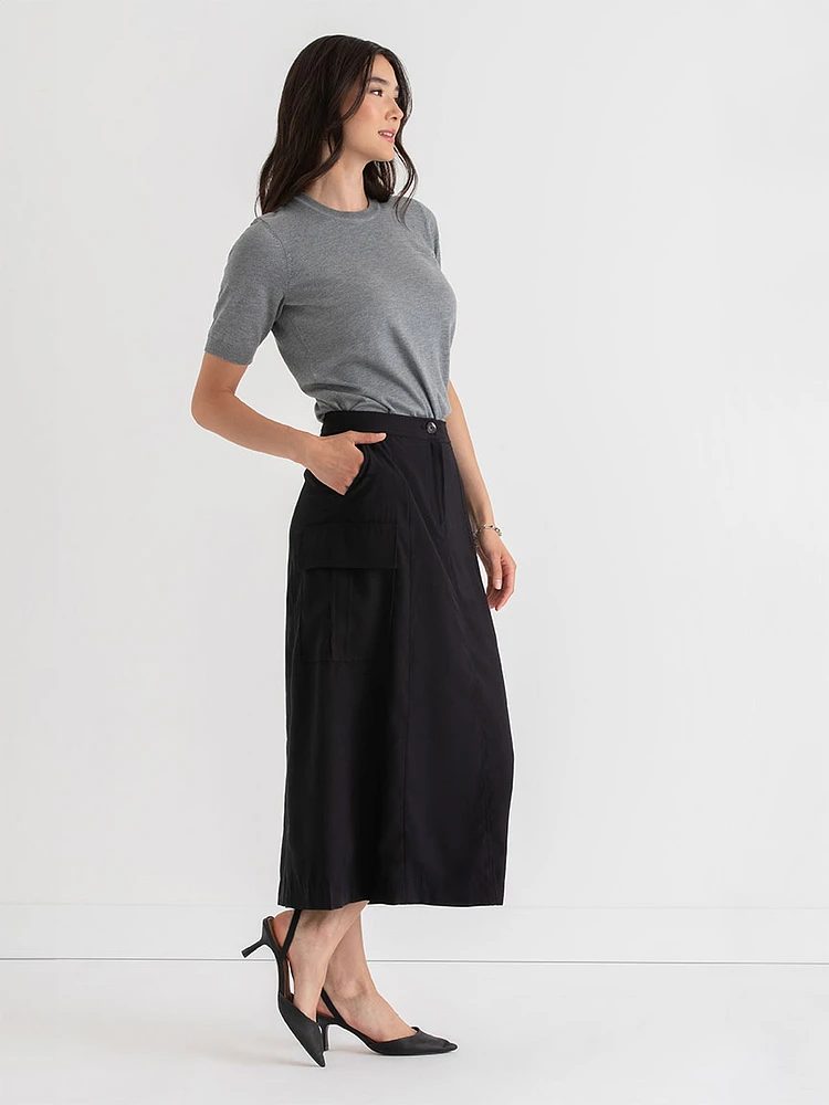 Midi Cargo Skirt