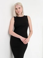 Celeste Crew Neck Pencil Dress Luxe Ponte