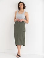 Cargo Midi Skirt