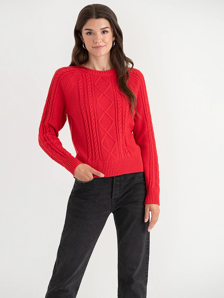 Cable Knit Pullover Sweater