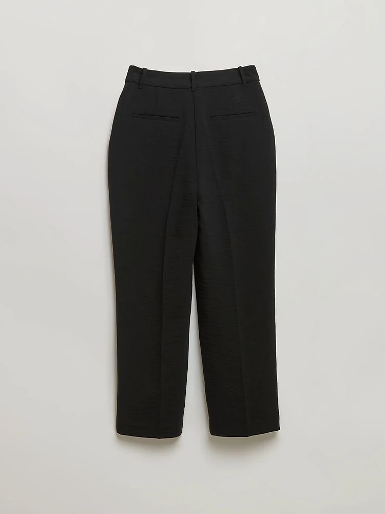 Maxwell Pleated Crop Pant Crepe