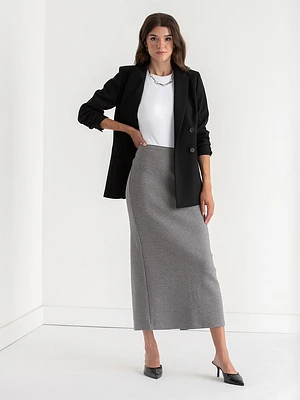 Double Knit Column Skirt