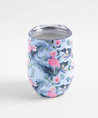 Patterned Insulated Wine Tumbler