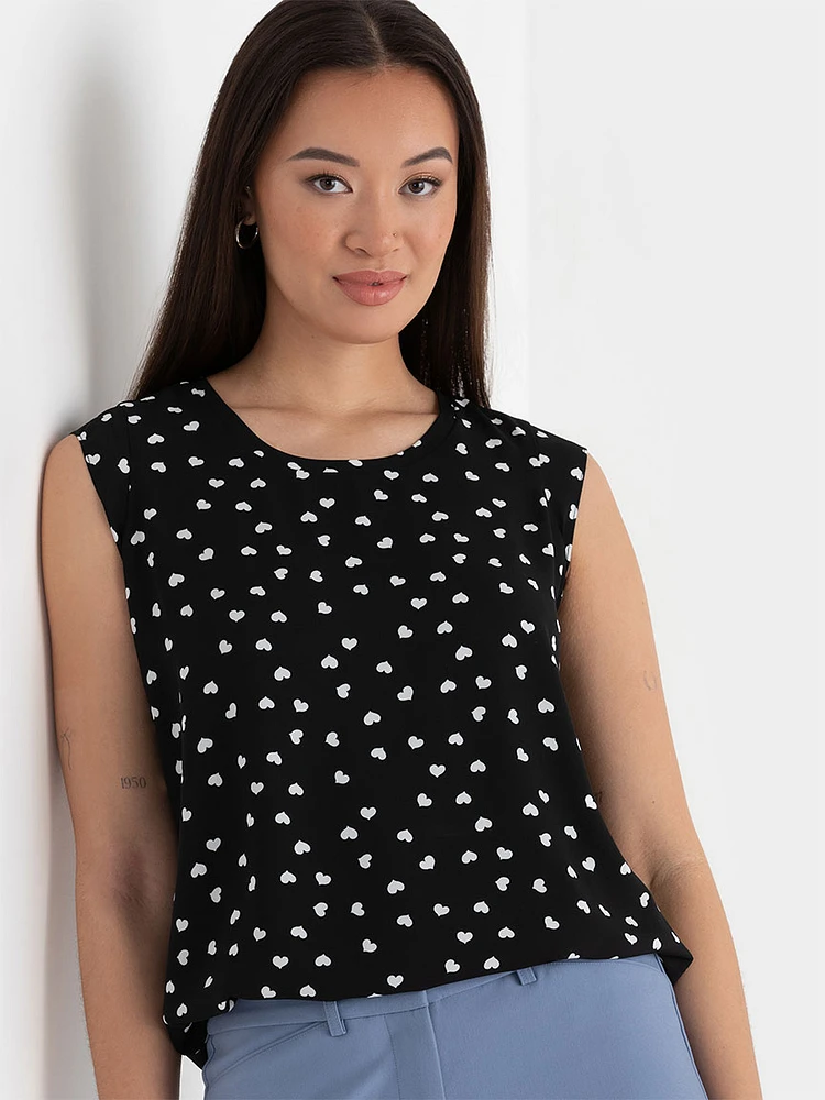 Carrie 2-Layer Cap Sleeve Blouse