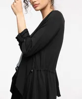 Roll Sleeve Drape Jacket