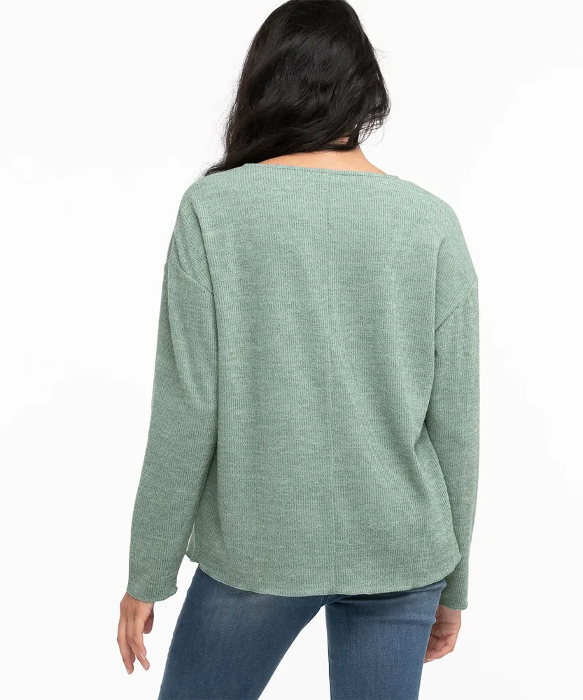 Ribbed Long Sleeve Sweater