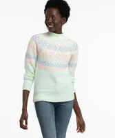 Mock Neck Fair Isle Sweater